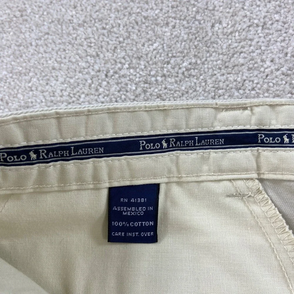 Polo by Ralph Lauren Men’s Light Khaki Pleated Chinos